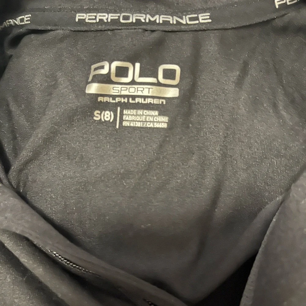 NWT Boys Black Polo Sport Half Zip size S(8)
